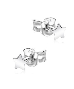 Star Shaped Silver Ear Stud STS-5303